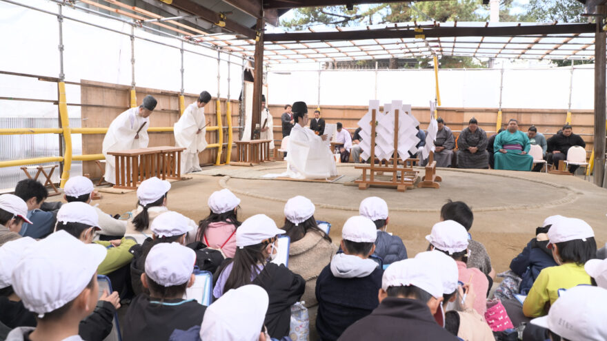 海の神様の住吉大社で行われた「土俵祭り」を取材しました。